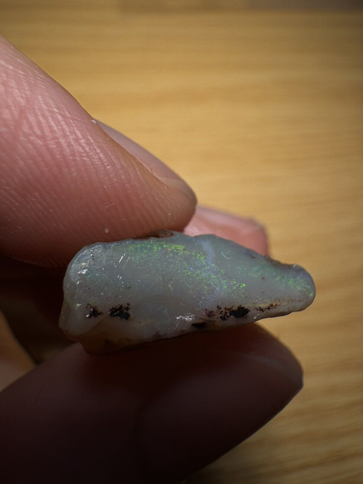 10 Carats Solid Rough Coober Pedy Opal Piece with Beautiful Colour B1