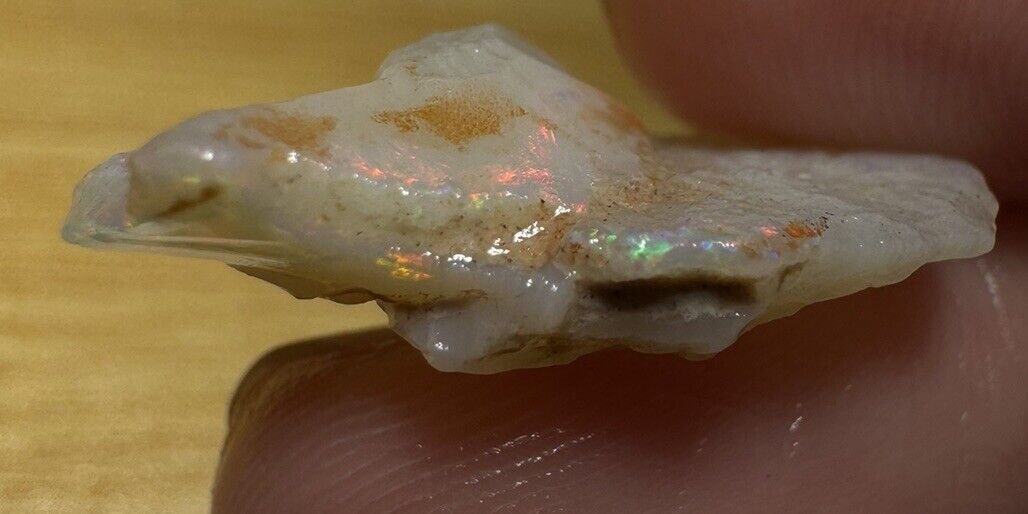 10 Carats Solid Rough Coober Pedy Opal Piece with Beautiful Colour C1