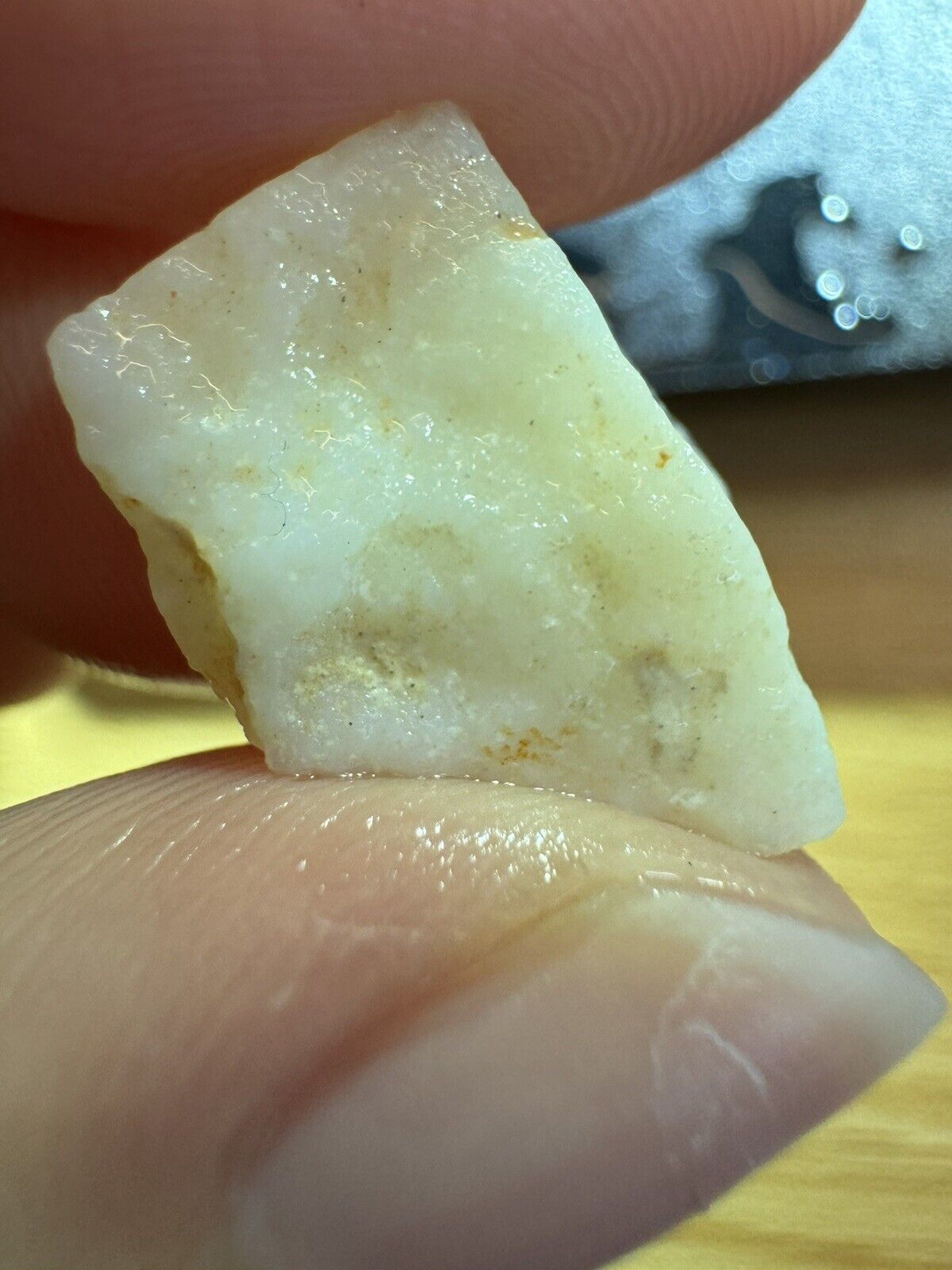 6.4 Carats Solid Rough Coober Pedy Opal Piece with Beautiful Colour