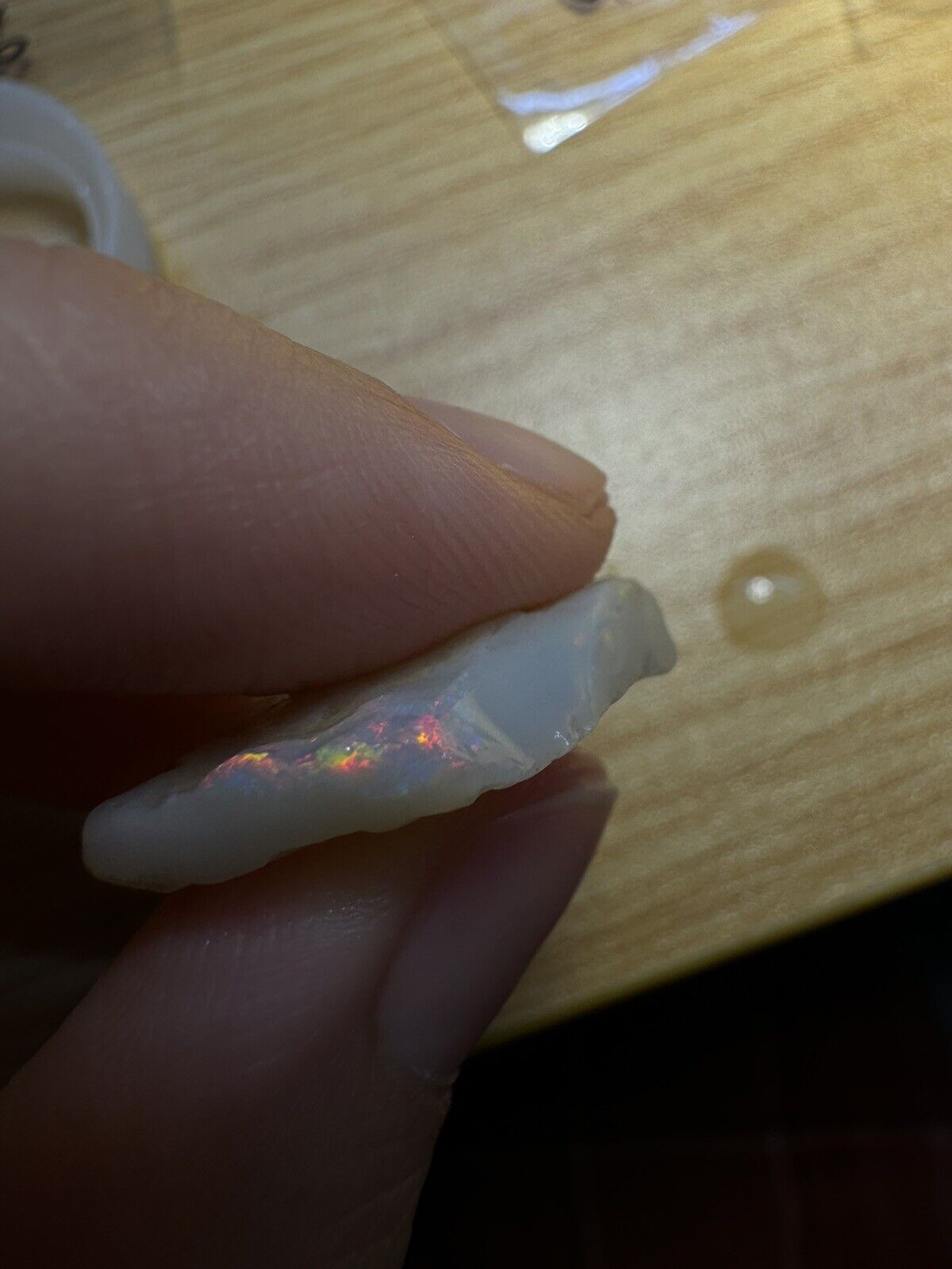11.3 Carats Solid Rough Coober Pedy Opal Piece with Beautiful Colour B1
