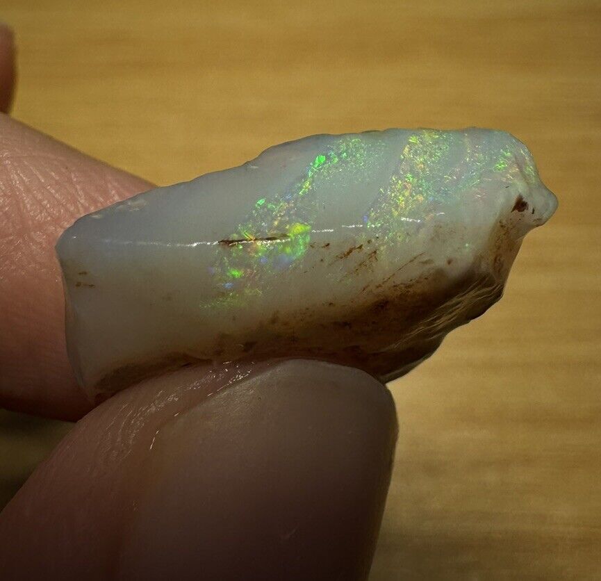 10 Carats Solid Rough Coober Pedy Opal Piece with Beautiful Colour B1