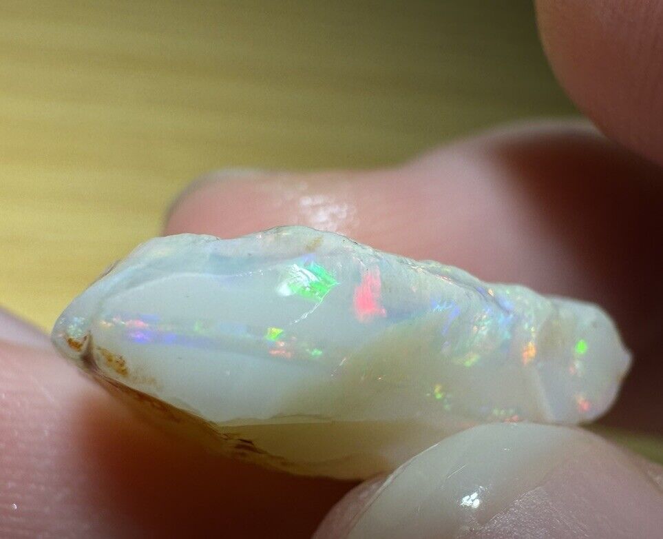 8.1 Carats Solid Rough Coober Pedy Opal Piece with Beautiful Colour C1