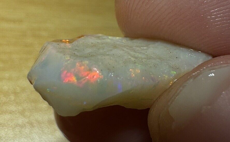 8.1 Carats Solid Rough Coober Pedy Opal Piece with Beautiful Colour C1
