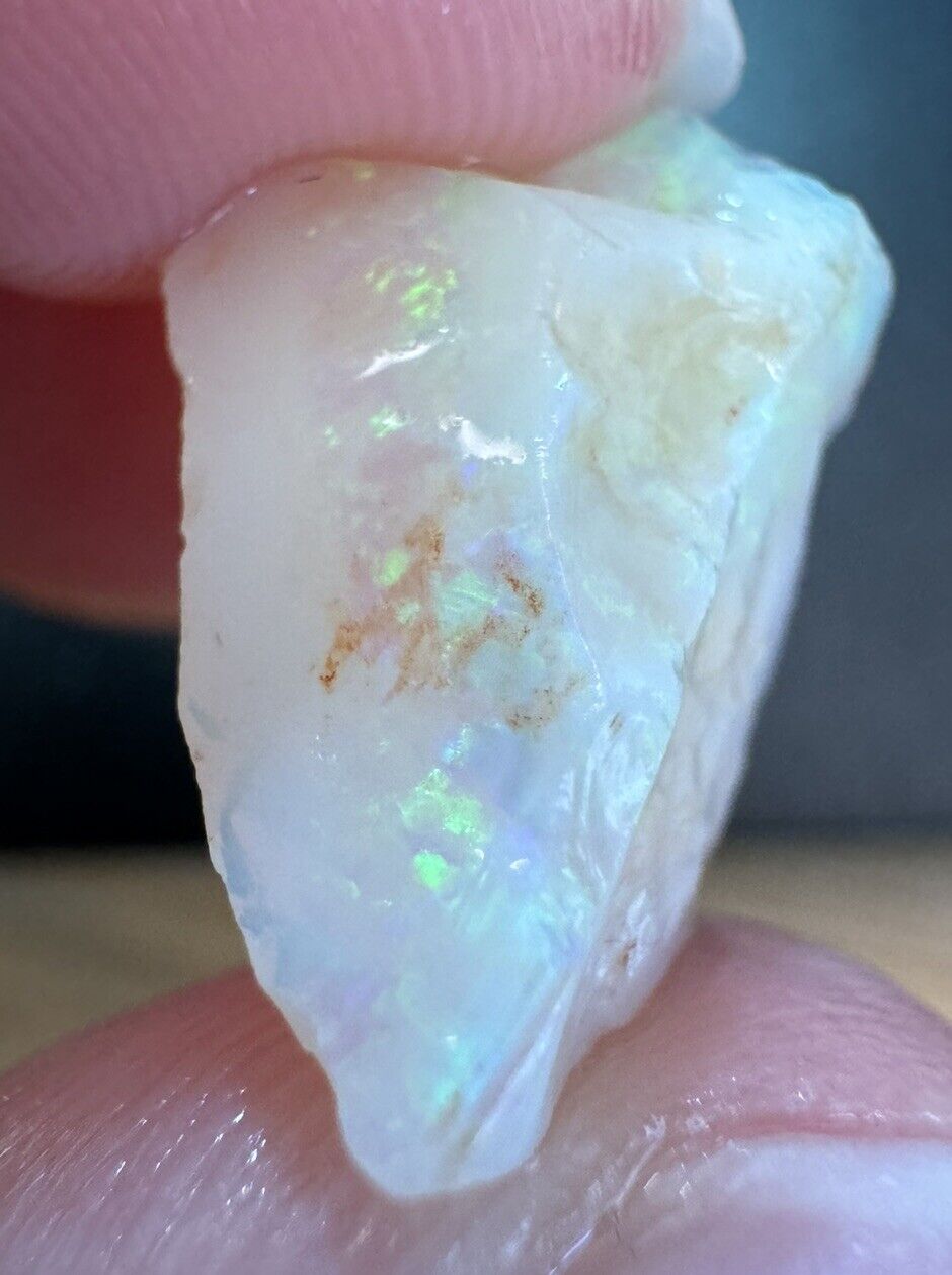 5.8 Carats Solid Rough Coober Pedy Opal Piece with Beautiful Colour