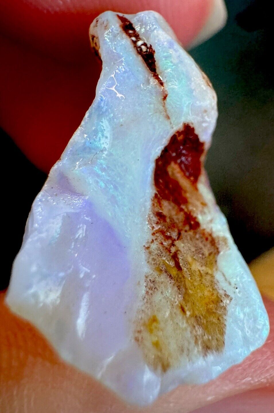 18.36 Carats Solid Rough Coober Pedy Opal Piece with Beautiful Colour