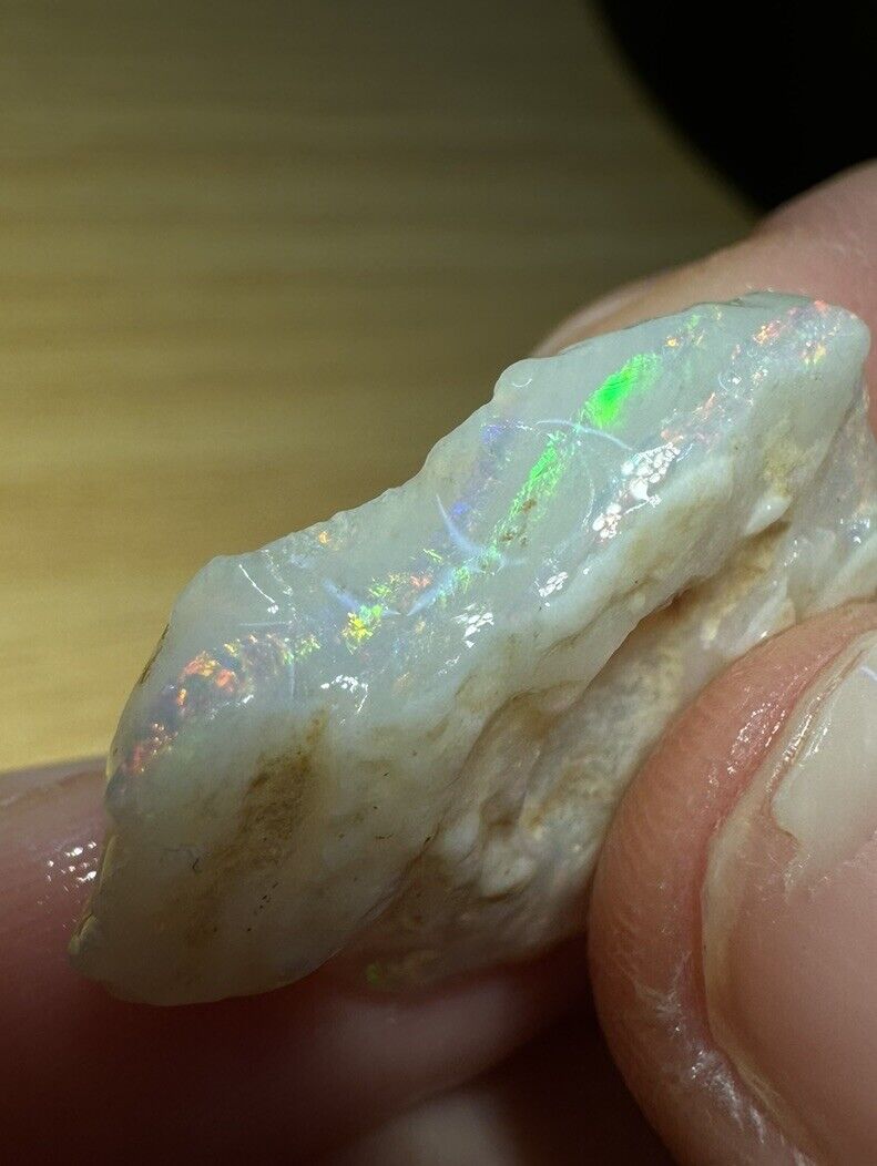 13.3 Carats Solid Rough Coober Pedy Opal Piece with Beautiful Colour C1