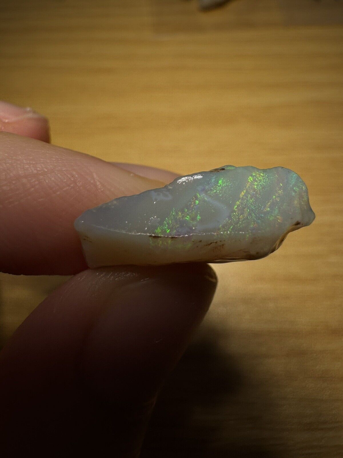 10 Carats Solid Rough Coober Pedy Opal Piece with Beautiful Colour B1