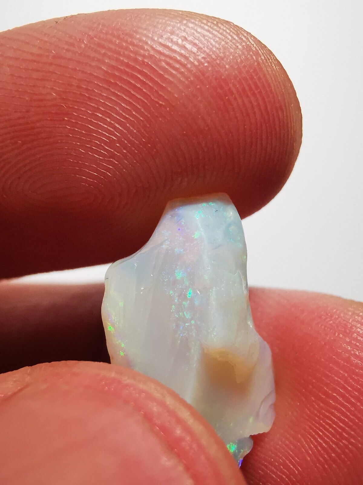5.9 Carats Solid Rough Coober Pedy Opal Piece with Beautiful Colour B1