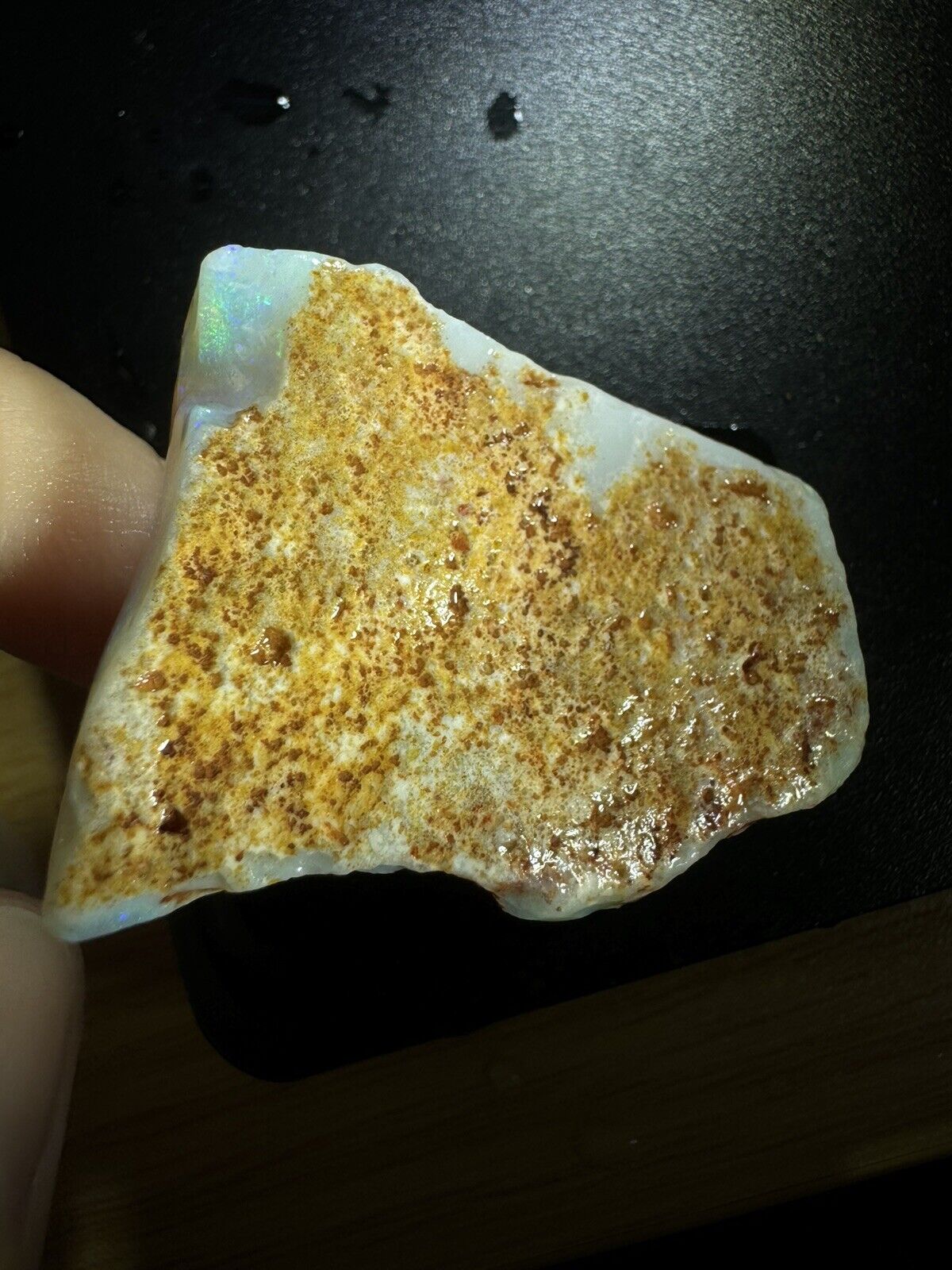 63.5 Carats Solid Rough Coober Pedy Opal Piece with Beautiful Colour B1