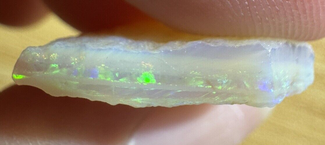 6 Carats Solid Rough Coober Pedy Opal Piece with Beautiful Colour