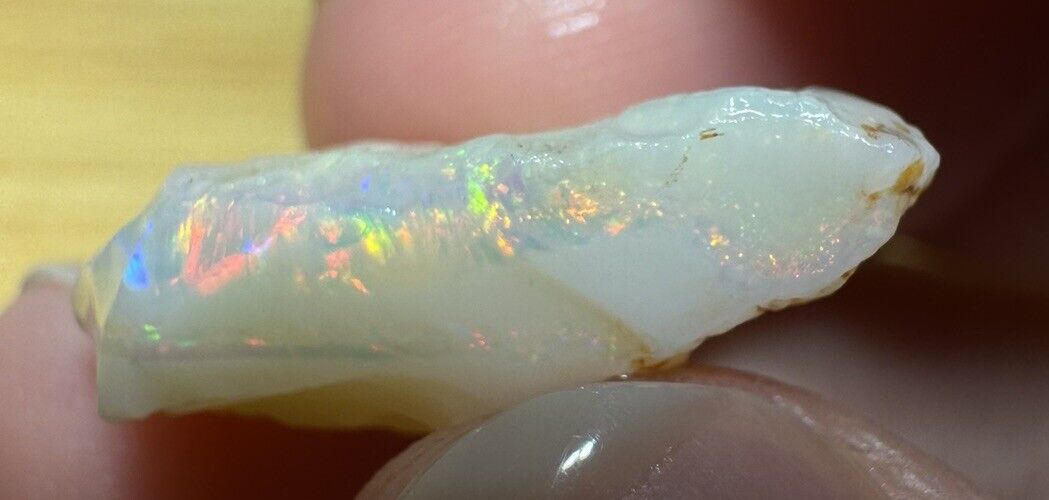 8.1 Carats Solid Rough Coober Pedy Opal Piece with Beautiful Colour C1