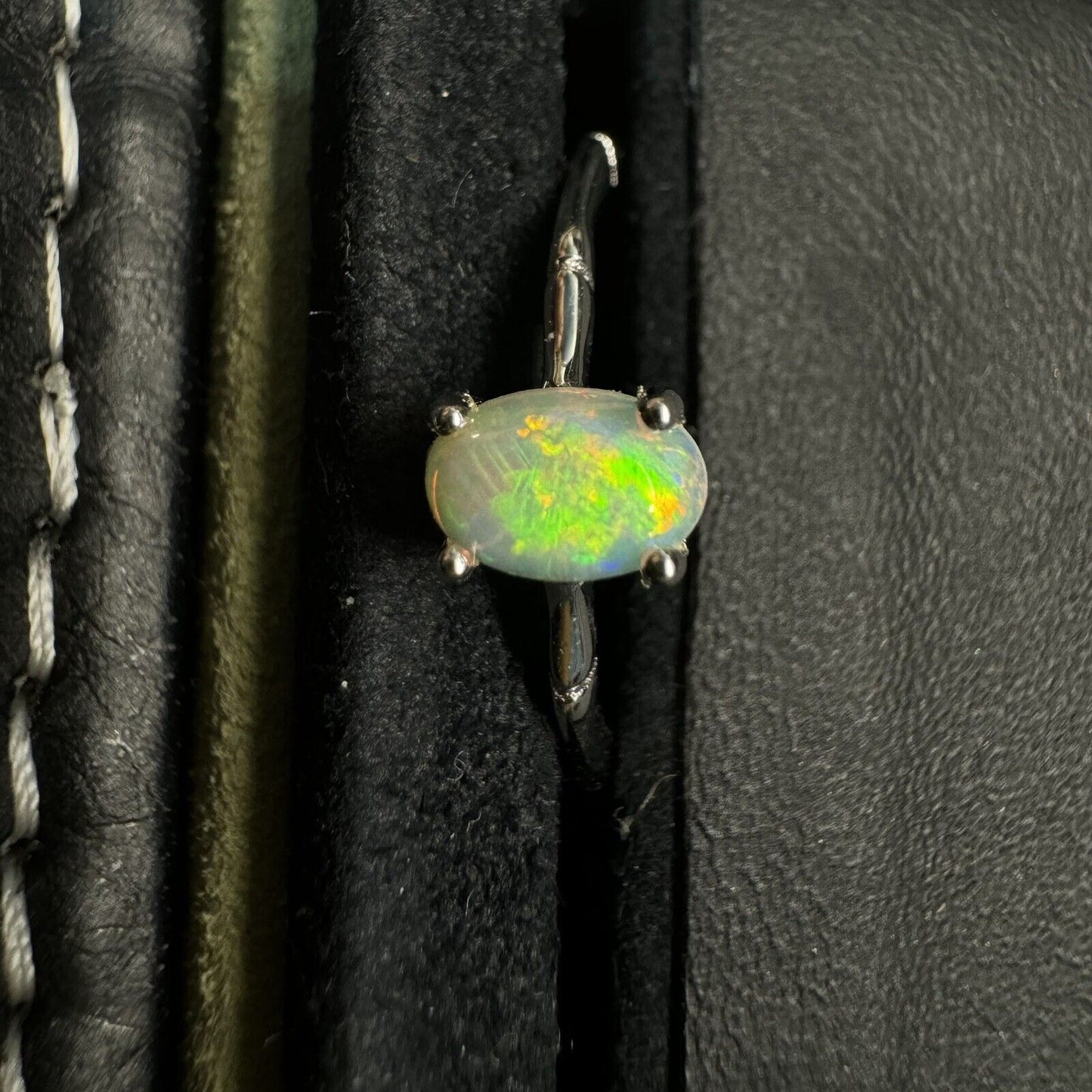 Ring $180 Opal Piece with Beautiful Colour C1-2209