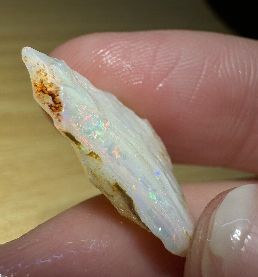 6.7 Carats Solid Rough Coober Pedy Opal Piece with Beautiful Colour C1