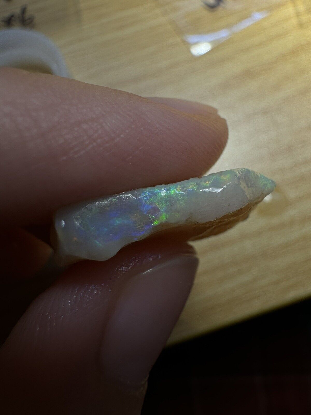 11.3 Carats Solid Rough Coober Pedy Opal Piece with Beautiful Colour B1