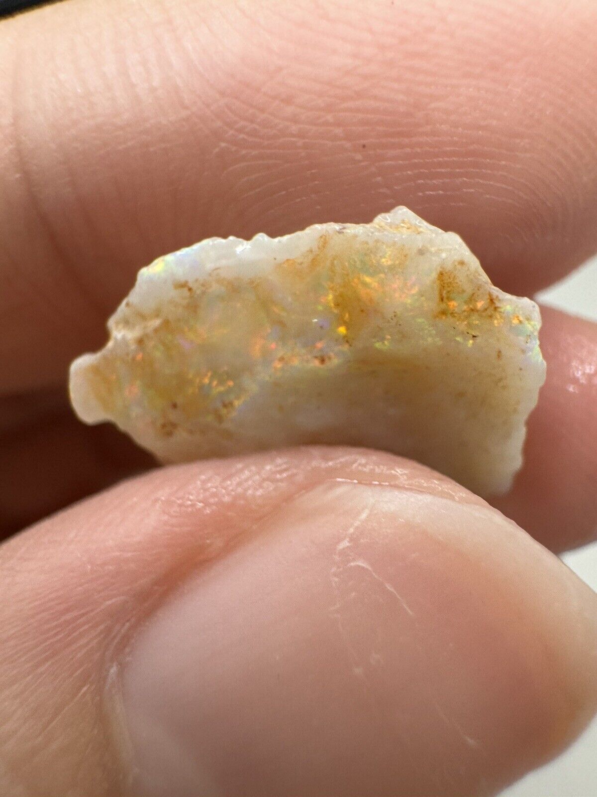 7.2 Carats Solid Rough Coober Pedy Opal shell with Beautiful Colour