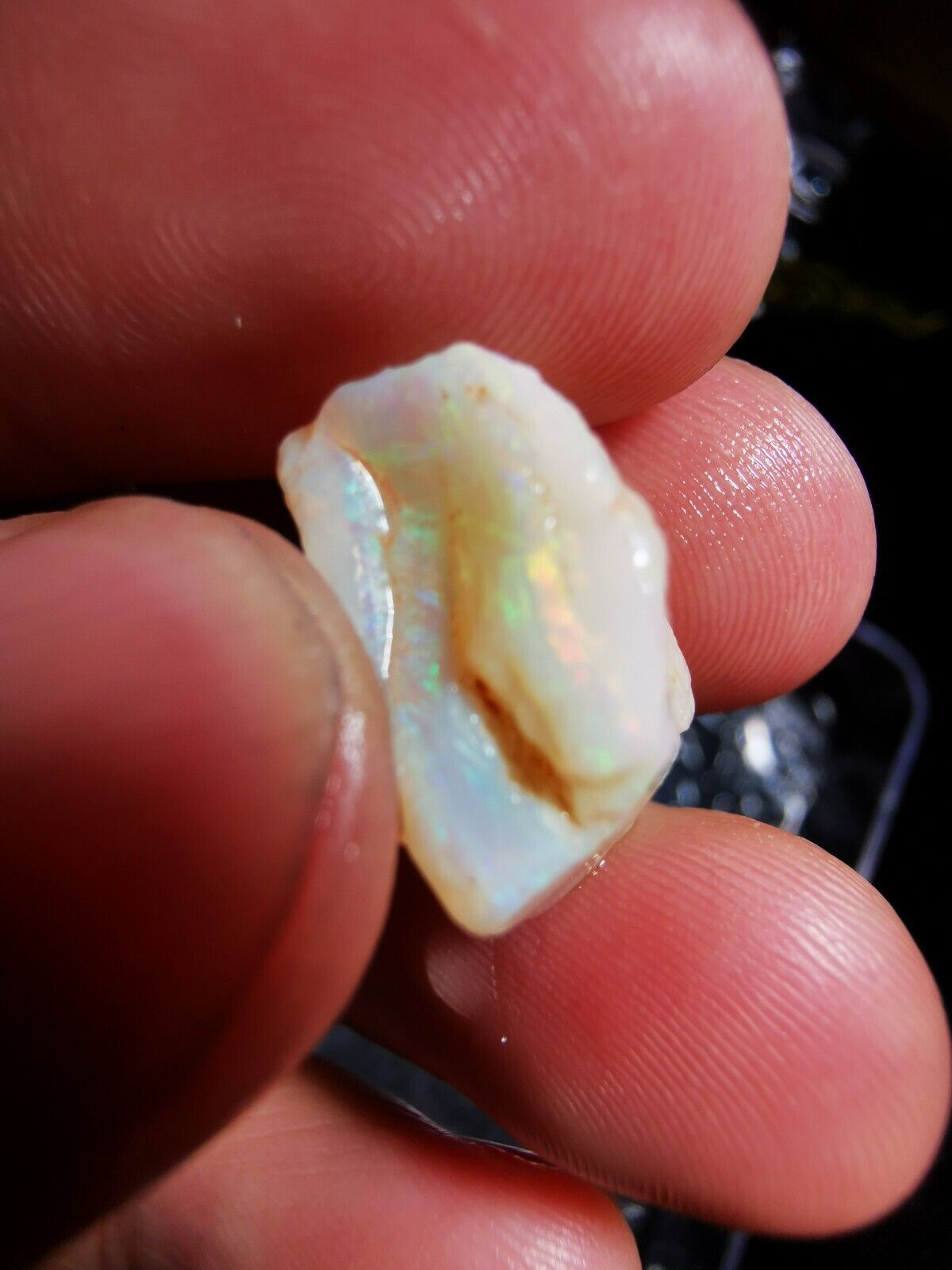 12.5 Carats Solid Rough Coober Pedy Opal shell with Beautiful Colour