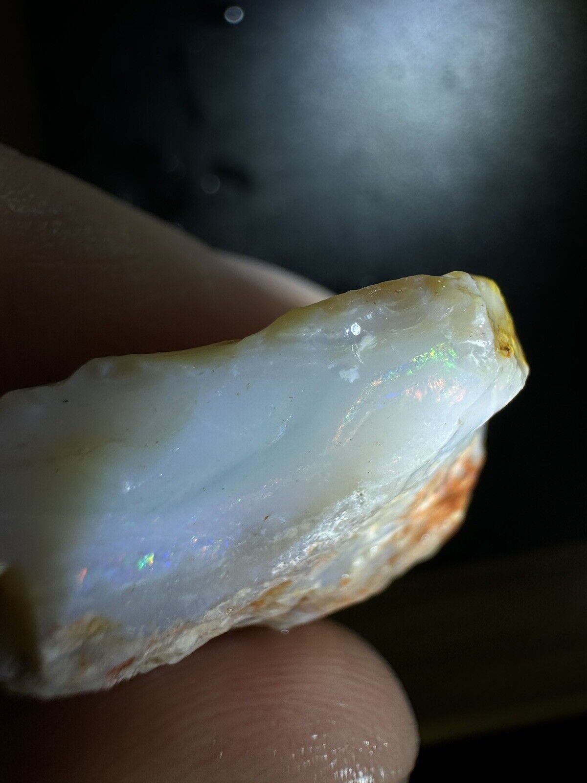 54.8 Carats Solid Rough Coober Pedy Opal Piece with Beautiful Colour B1