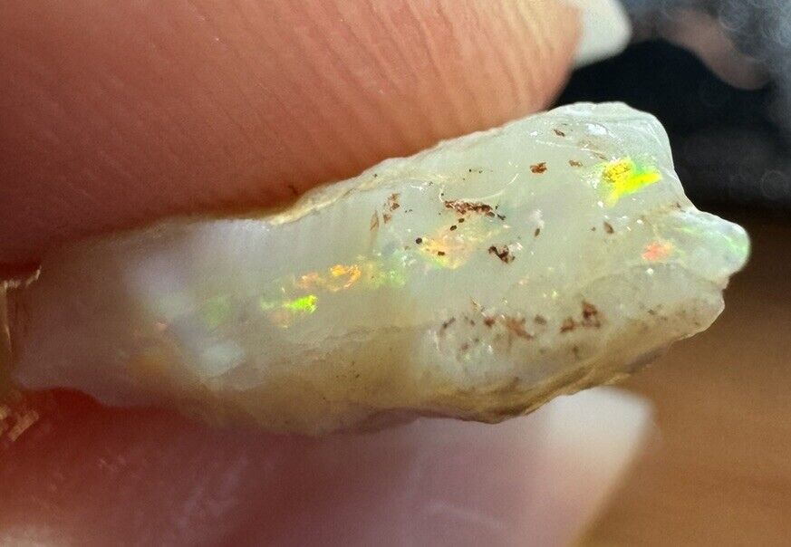 7 Carats Solid Rough Coober Pedy Opal Piece with Beautiful Colour