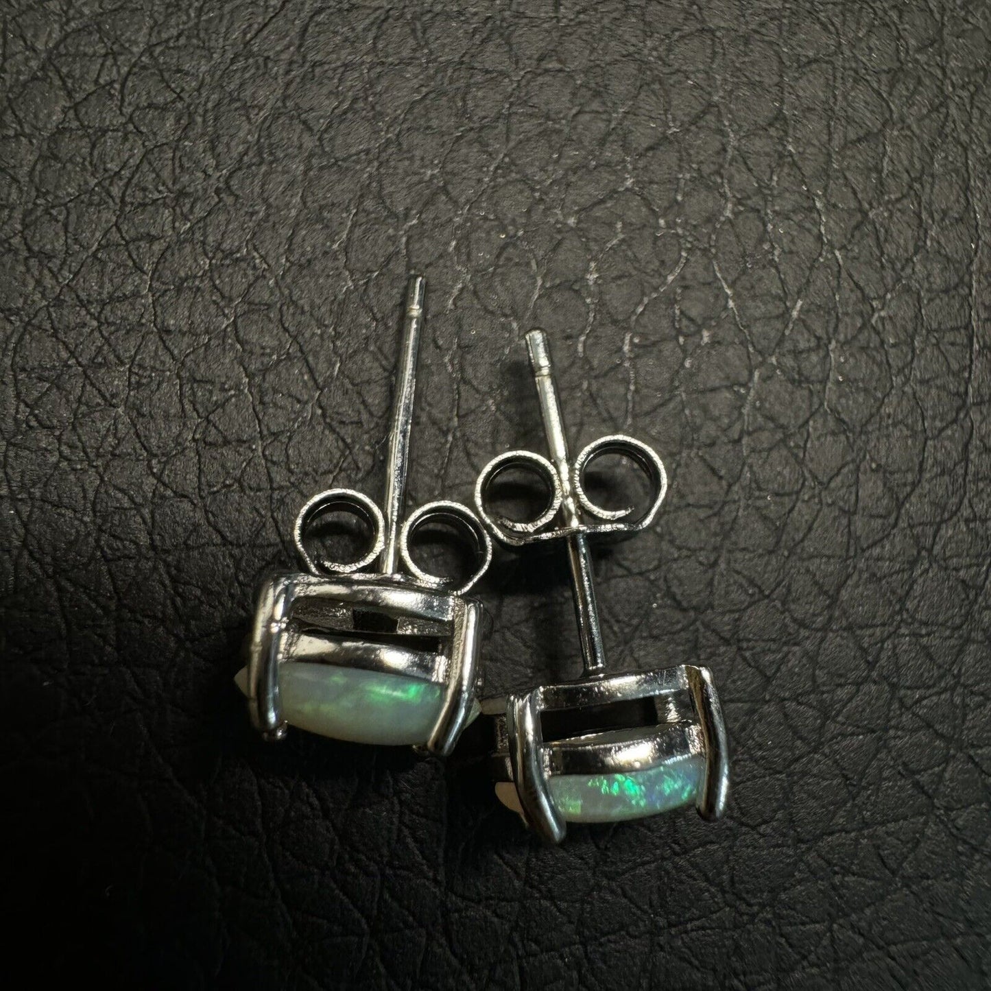 Blue opal Small Opal Earstuds Opal Pairs Piece with Beautiful Colour C1-2224