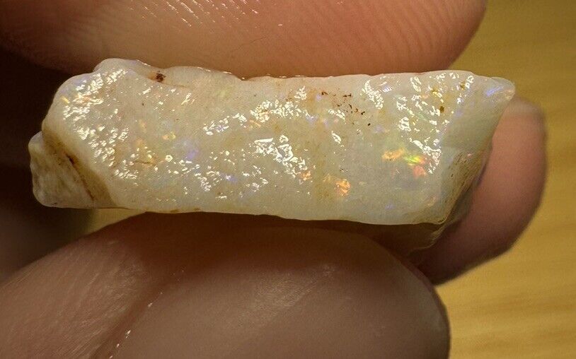9.6 Carats Solid Rough Coober Pedy Opal Piece with Beautiful Colour B1