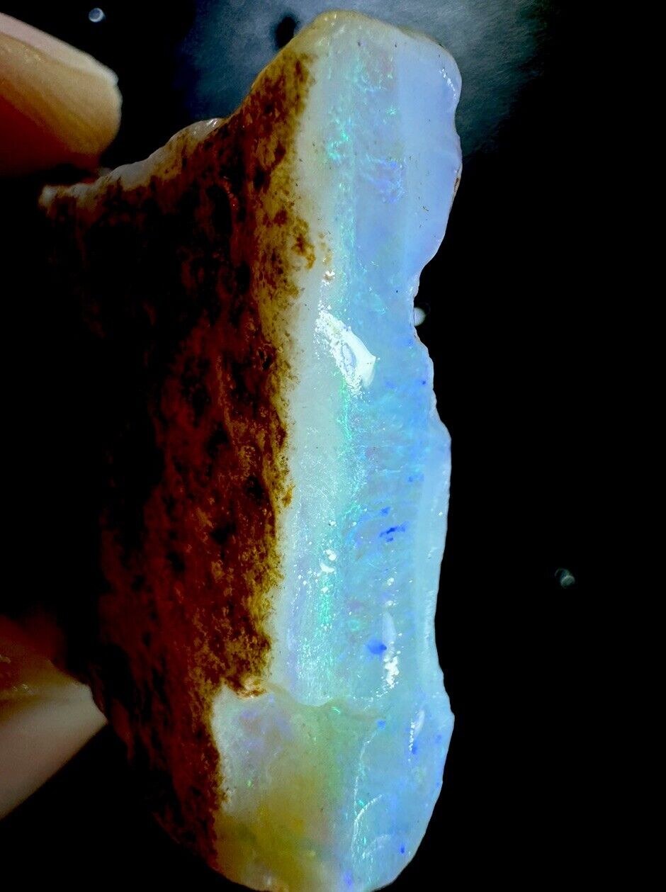 63.5 Carats Solid Rough Coober Pedy Opal Piece with Beautiful Colour B1