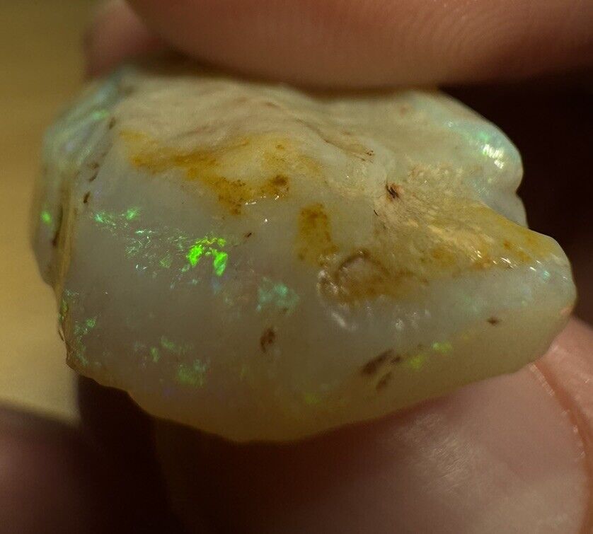 16.45 Carats Solid Rough Coober Pedy Opal Piece with Beautiful Colour C1