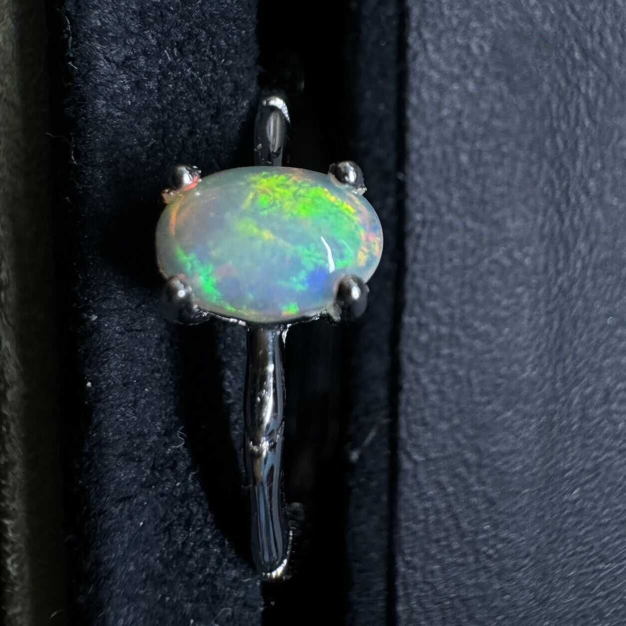 Ring $180 Opal Piece with Beautiful Colour C1-2209