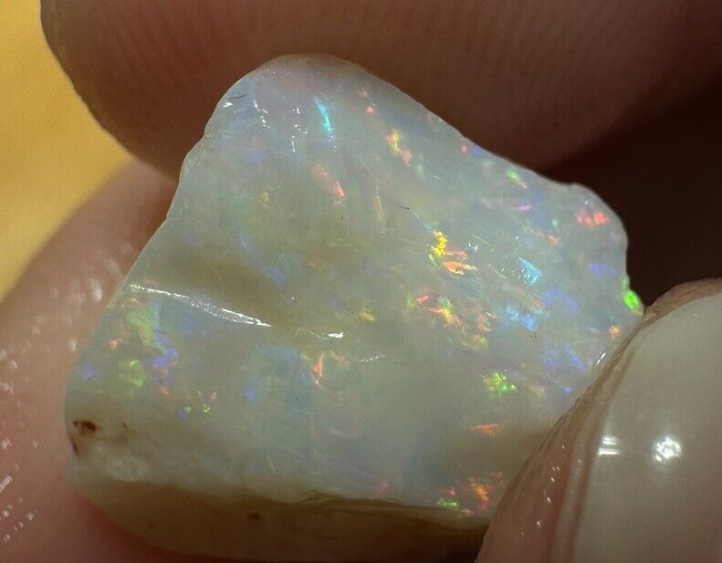 5.6 Carats Solid Rough Coober Pedy Opal Piece with Beautiful Colour B1 shell