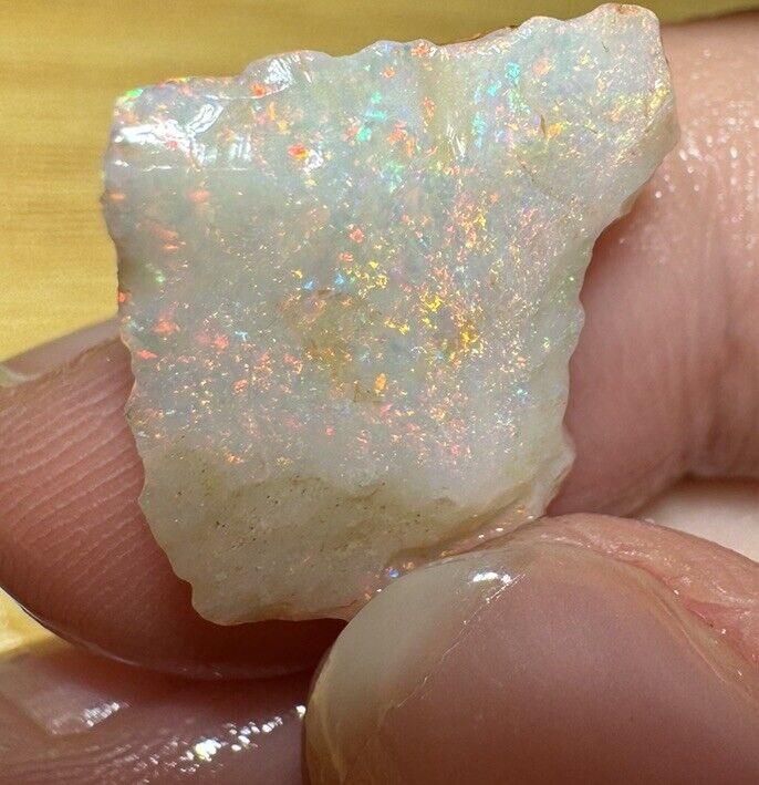 5.3 Carats Solid Rough Coober Pedy Opal Piece with Beautiful Colour C1