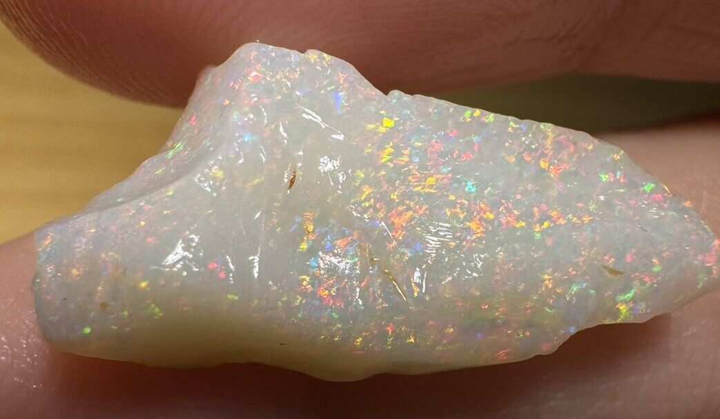 6 Carats Solid Rough Coober Pedy Opal Piece with Beautiful Colour C1