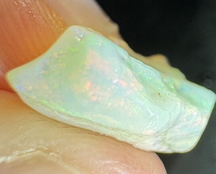 6.4 Carats Solid Rough Coober Pedy Opal Piece with Beautiful Colour B1