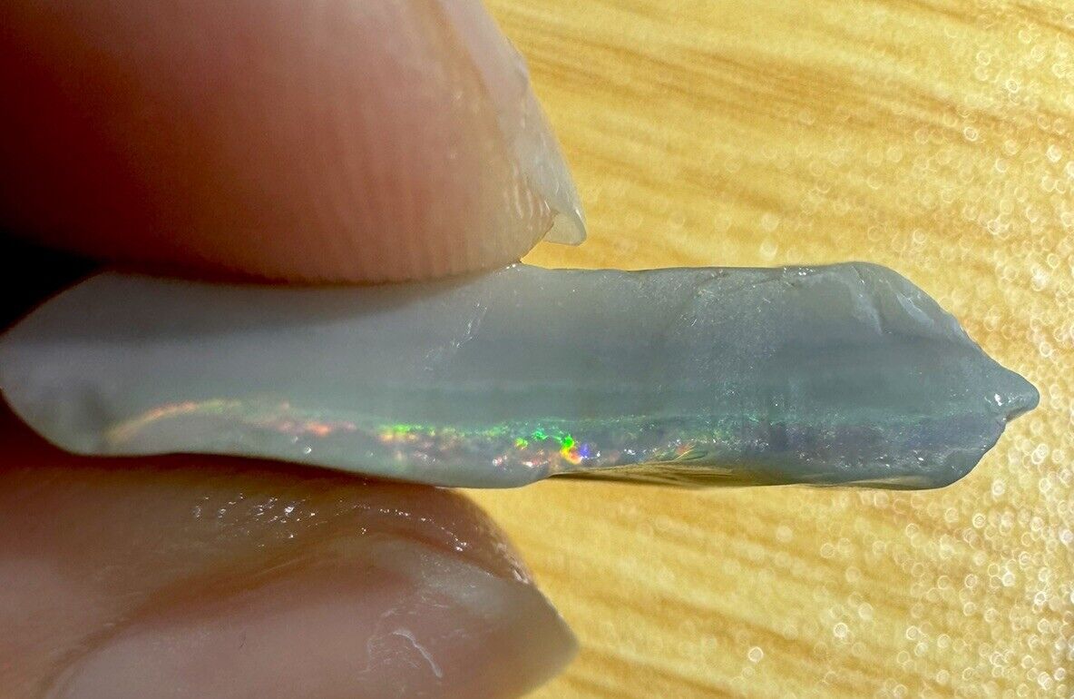11.3 Carats Solid Rough Coober Pedy Opal Piece with Beautiful Colour