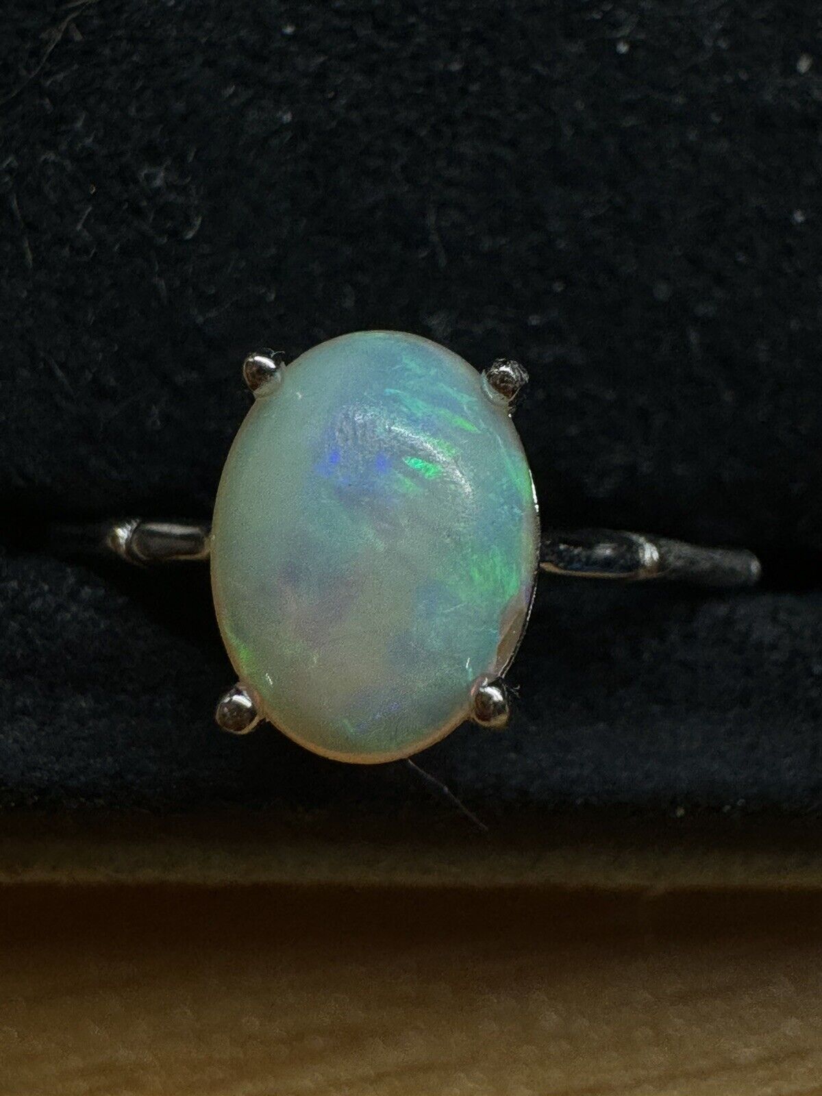 Ring $180 Opal Piece with Beautiful Colour C1-2202