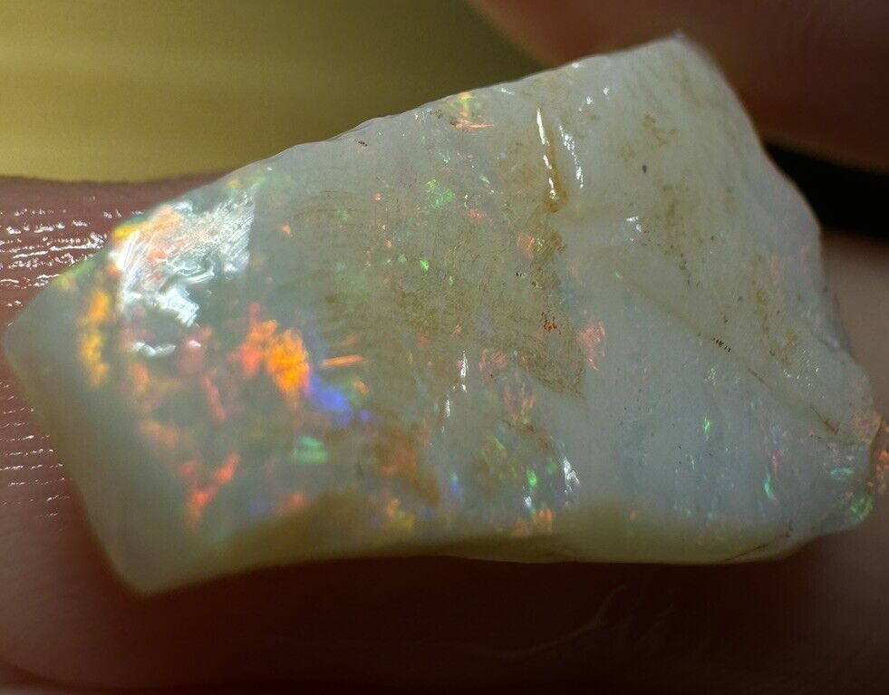 6.3 Carats Solid Rough Coober Pedy Opal Piece with Beautiful Colour C1