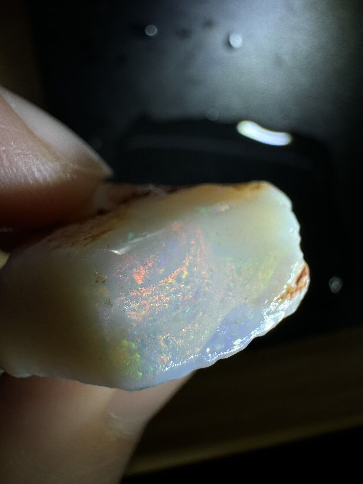 63.5 Carats Solid Rough Coober Pedy Opal Piece with Beautiful Colour B1