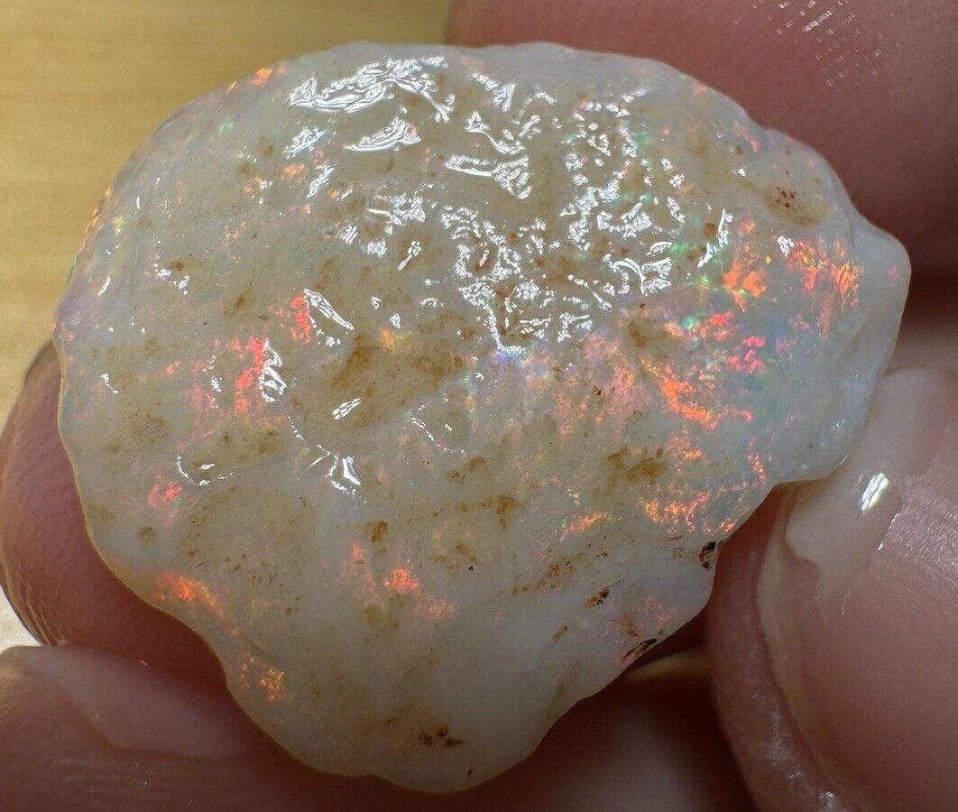 10 Carats Solid Rough Coober Pedy Opal Piece with Beautiful Colour C1