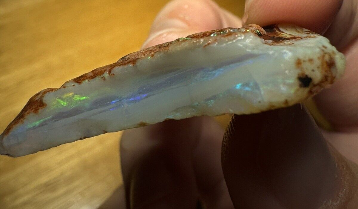 43.8 Carats Solid Rough Coober Pedy Opal Piece with Beautiful Colour C1