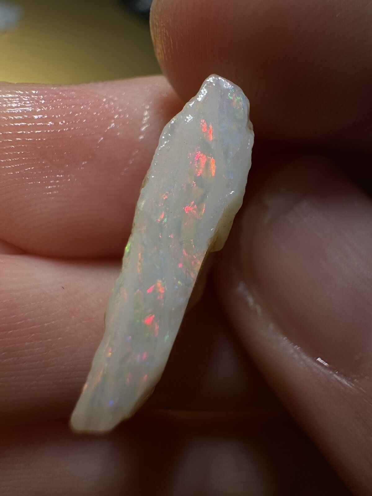 6.3 Carats Solid Rough Coober Pedy Opal Piece with Beautiful Colour C1