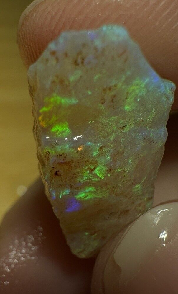 7.8 Carats Solid Rough Coober Pedy Opal Piece with Beautiful Colour C1