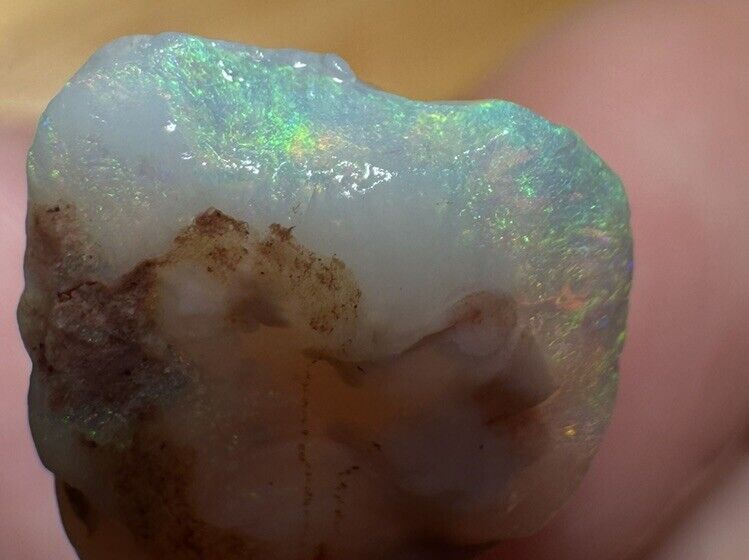 5.3 Carats Solid Rough Coober Pedy Opal Piece with Beautiful Colour B1