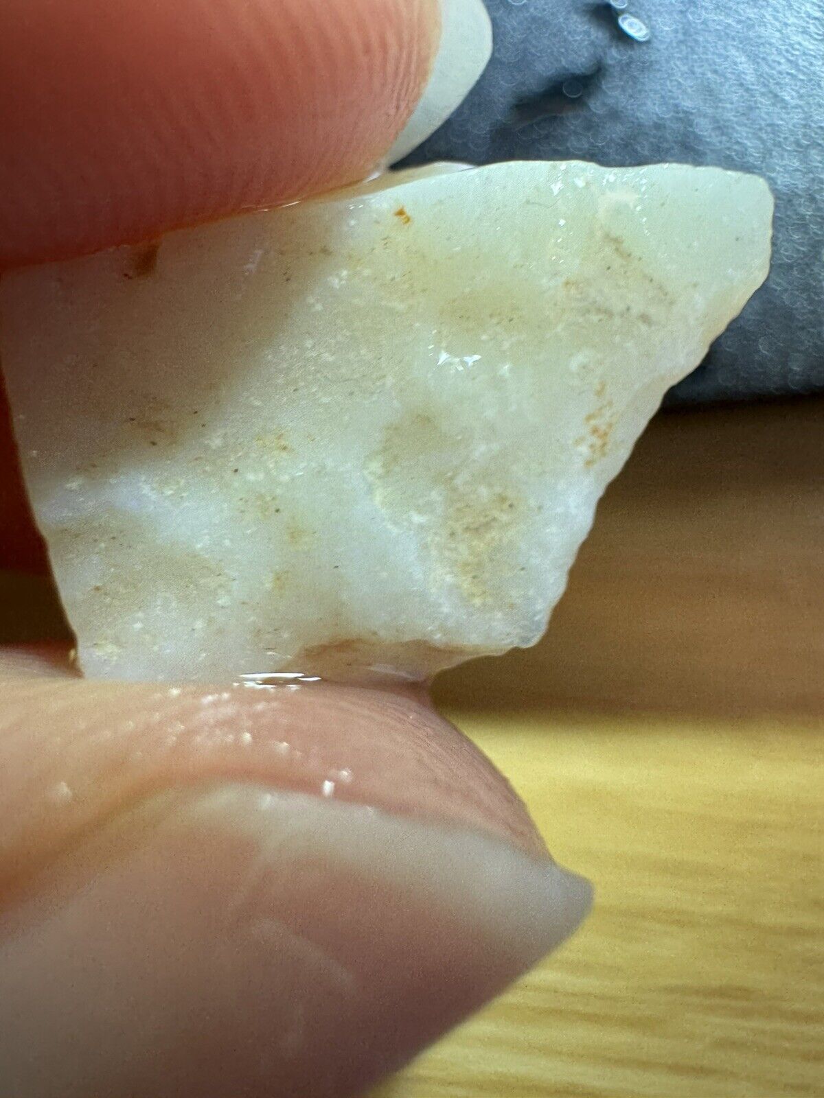 6.4 Carats Solid Rough Coober Pedy Opal Piece with Beautiful Colour