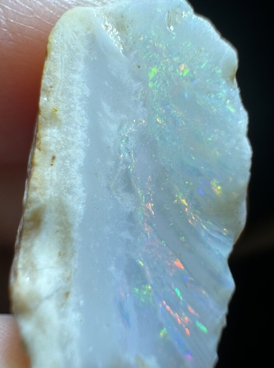 21.7 Carats Solid Rough Coober Pedy Opal Piece with Beautiful Colour B1
