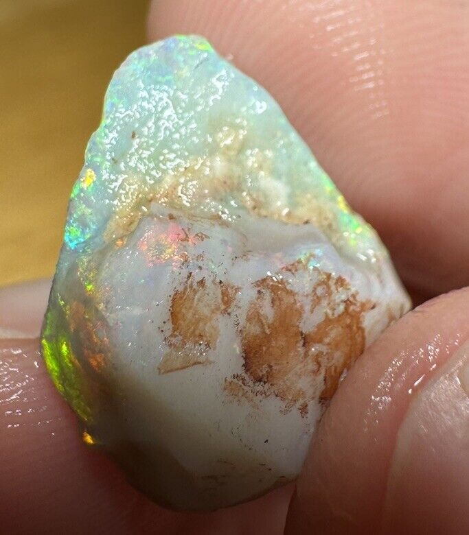 8.85 Carats Solid Rough Coober Pedy Opal Piece with Beautiful Colour B1