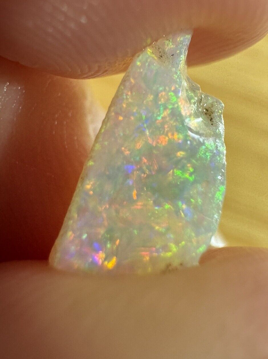 1.7 Carats Solid Rough Coober Pedy Opal Piece with Beautiful Colour