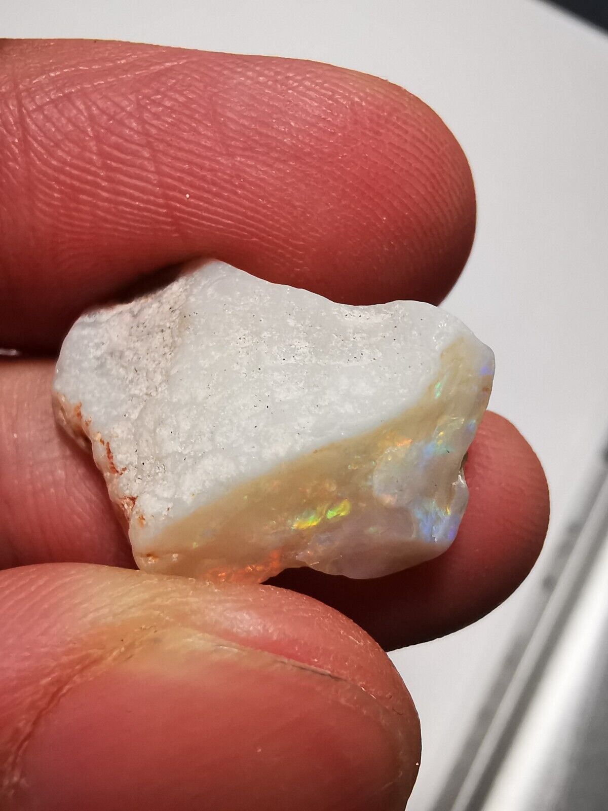 Coober Pedy 9.5ct B1 rough opal Piece with Beautiful Colour