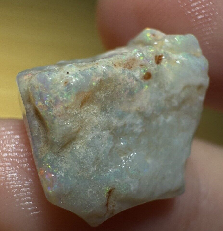 8.6 Carats Solid Rough Coober Pedy Opal Piece with Beautiful Colour C1
