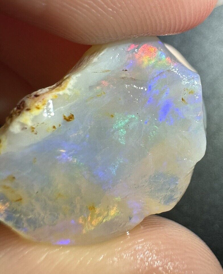 16.5 Carats Solid Rough Coober Pedy Opal Piece with Beautiful Colour