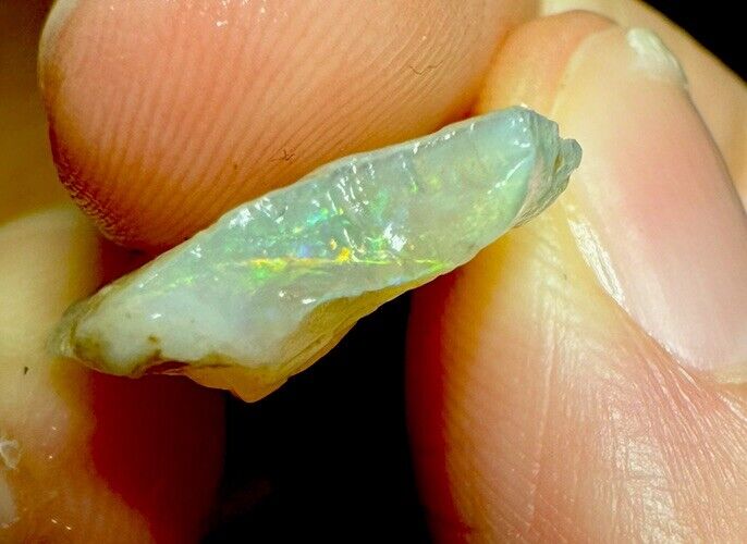 8.5 Carats Solid Rough Coober Pedy Opal Piece with Beautiful Colour B1