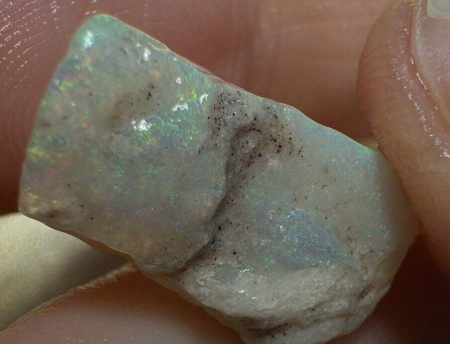7.15Carats Solid Rough Coober Pedy Opal Piece with Beautiful Colour B1