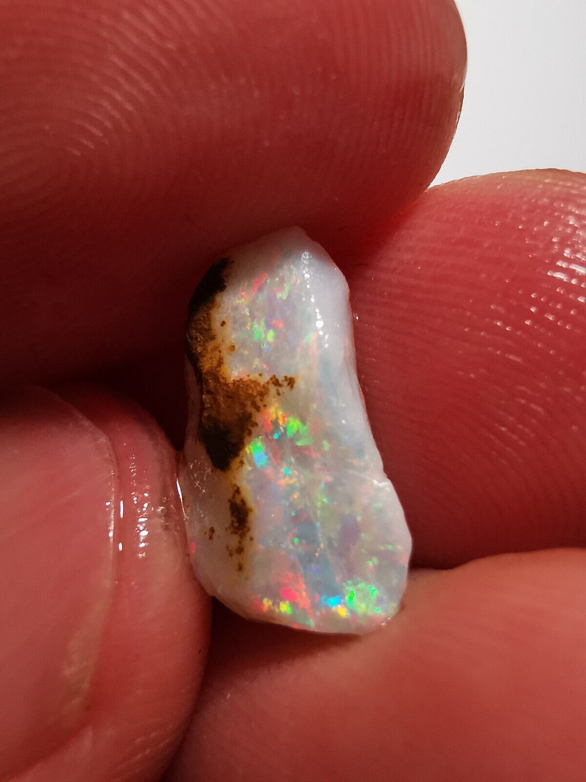2.5Carats Solid Rough Coober Pedy Opal Piece with Beautiful Colour B1